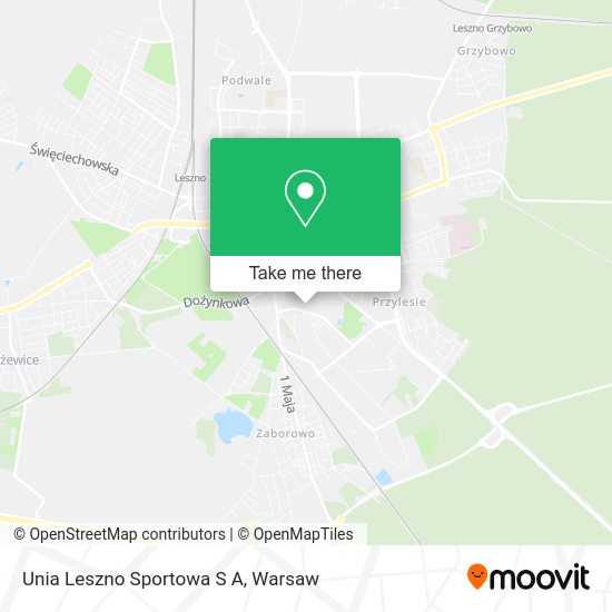 Unia Leszno Sportowa S A map