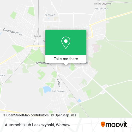 Automobilklub Leszczyński map