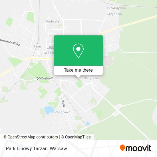 Park Linowy Tarzan map