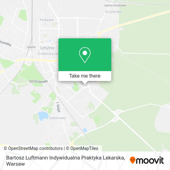 Bartosz Luftmann Indywidualna Praktyka Lekarska map