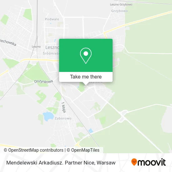 Карта Mendelewski Arkadiusz. Partner Nice
