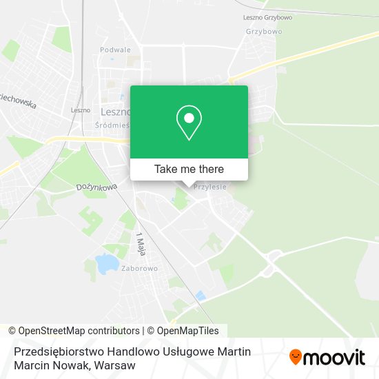 Przedsiębiorstwo Handlowo Usługowe Martin Marcin Nowak map