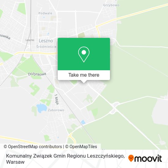 Komunalny Związek Gmin Regionu Leszczyńskiego map