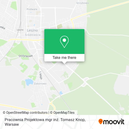 Pracownia Projektowa mgr inż. Tomasz Knop map