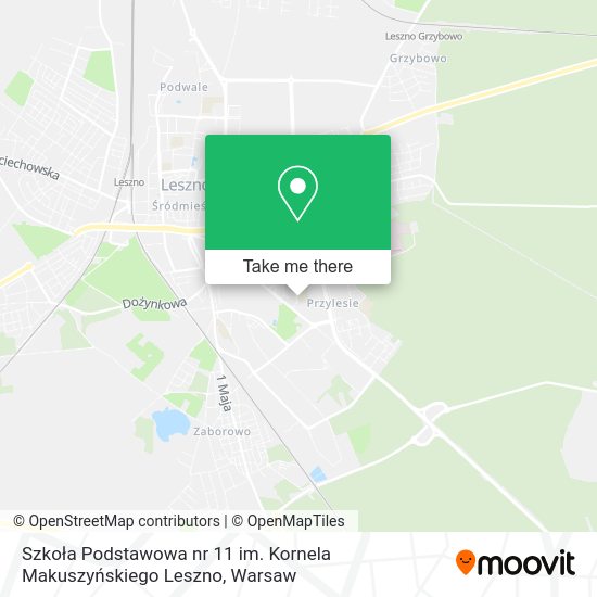 Szkoła Podstawowa nr 11 im. Kornela Makuszyńskiego Leszno map