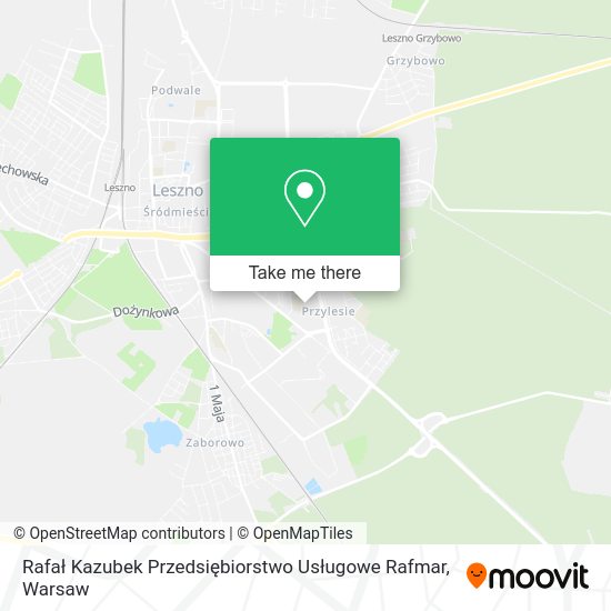 Rafał Kazubek Przedsiębiorstwo Usługowe Rafmar map