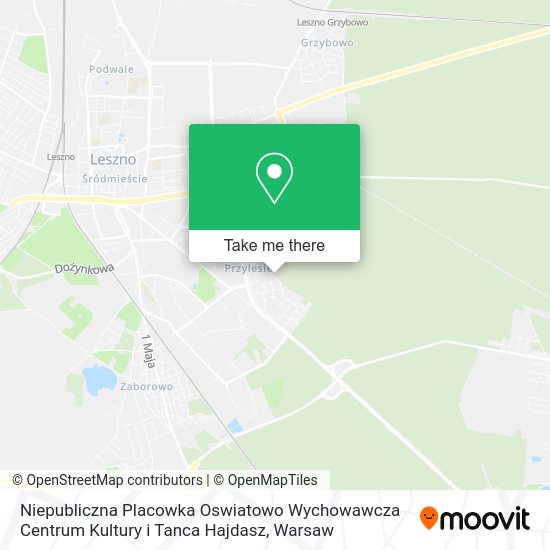 Niepubliczna Placowka Oswiatowo Wychowawcza Centrum Kultury i Tanca Hajdasz map