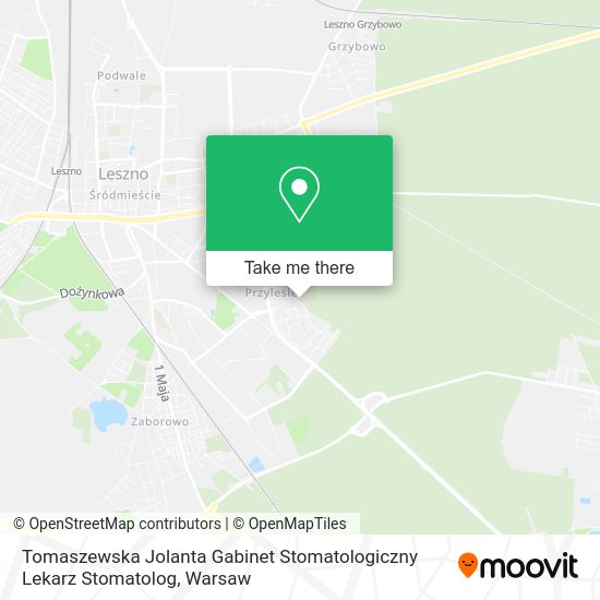 Tomaszewska Jolanta Gabinet Stomatologiczny Lekarz Stomatolog map