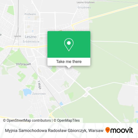 Myjnia Samochodowa Radosław Gbiorczyk map