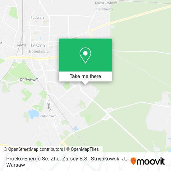 Proeko-Energo Sc. Zhu. Żarscy B.S., Stryjakowski J. map