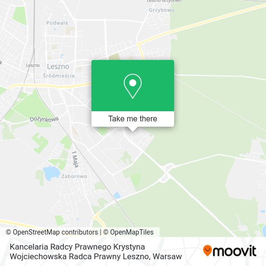 Kancelaria Radcy Prawnego Krystyna Wojciechowska Radca Prawny Leszno map