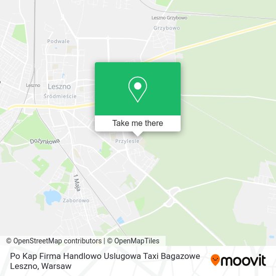 Po Kap Firma Handlowo Uslugowa Taxi Bagazowe Leszno map