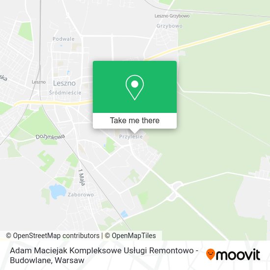 Adam Maciejak Kompleksowe Usługi Remontowo - Budowlane map