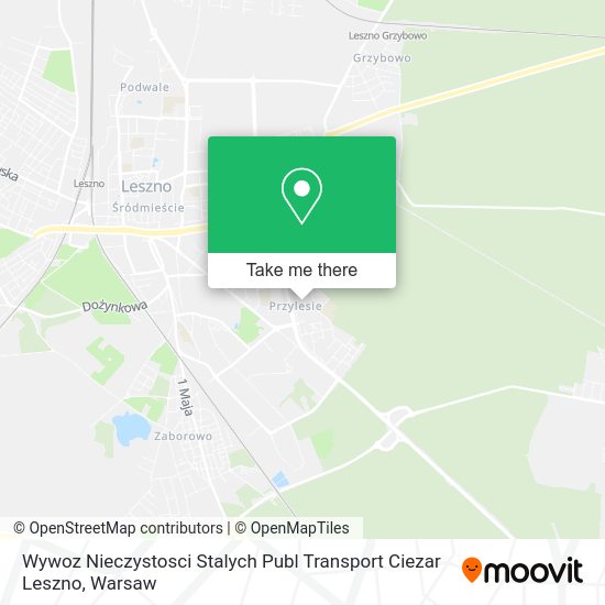 Wywoz Nieczystosci Stalych Publ Transport Ciezar Leszno map