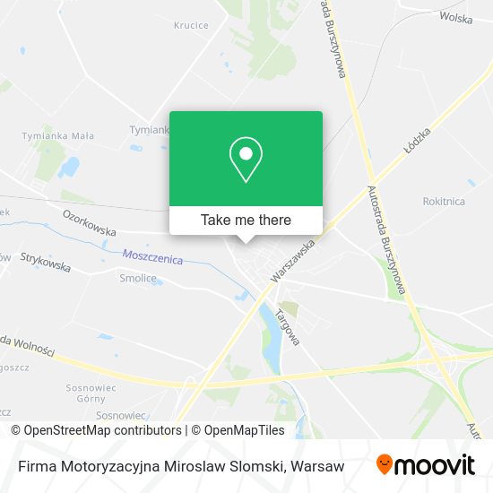 Карта Firma Motoryzacyjna Miroslaw Slomski