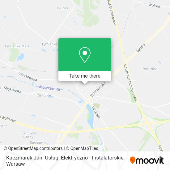 Kaczmarek Jan. Usługi Elektryczno - Instalatorskie map