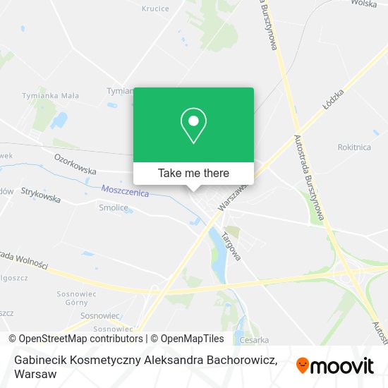 Gabinecik Kosmetyczny Aleksandra Bachorowicz map