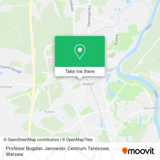 Profesor Bogdan Janowski- Centrum Tenisowe map