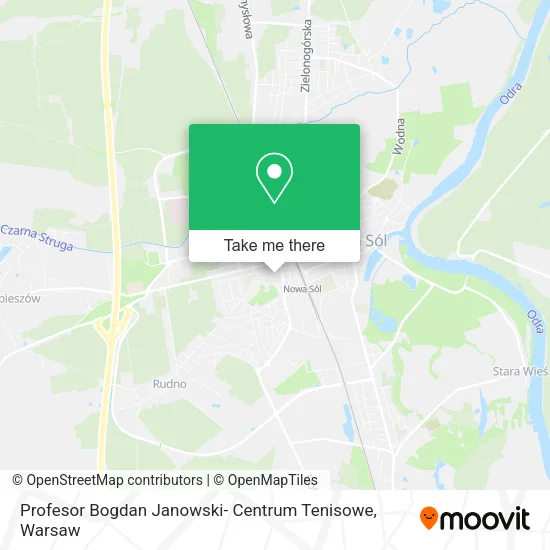 Карта Profesor Bogdan Janowski- Centrum Tenisowe