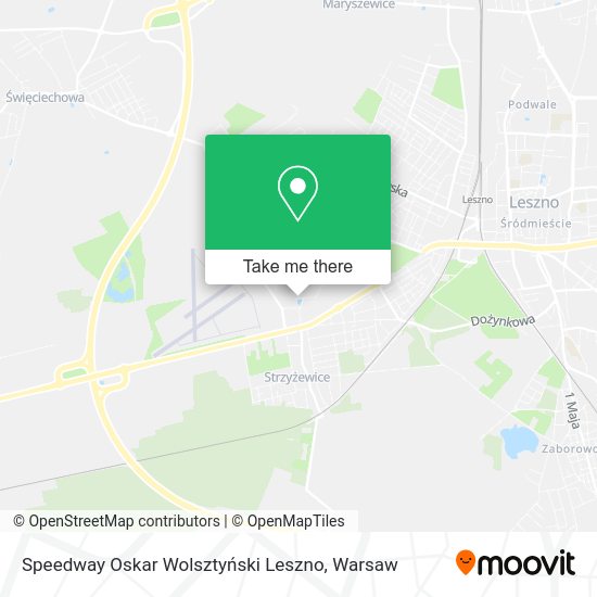 Speedway Oskar Wolsztyński Leszno map