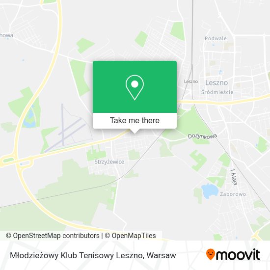 Młodzieżowy Klub Tenisowy Leszno map