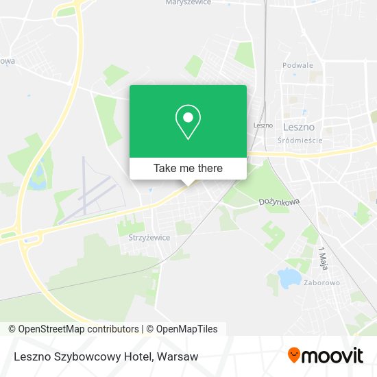 Leszno Szybowcowy Hotel map