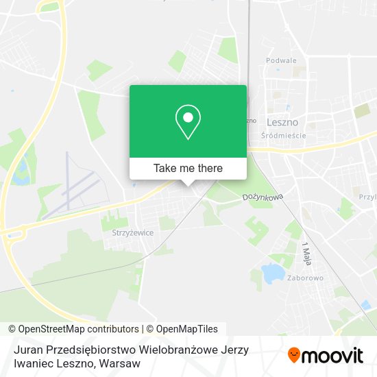 Juran Przedsiębiorstwo Wielobranżowe Jerzy Iwaniec Leszno map