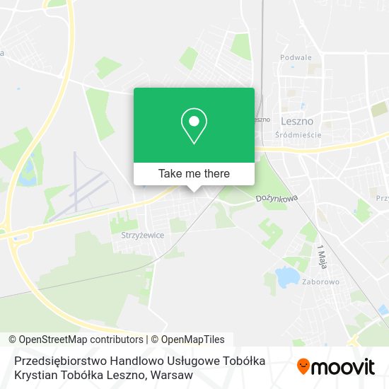 Przedsiębiorstwo Handlowo Usługowe Tobółka Krystian Tobółka Leszno map