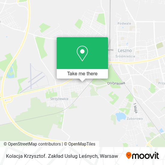 Kolacja Krzysztof. Zakład Usług Leśnych map