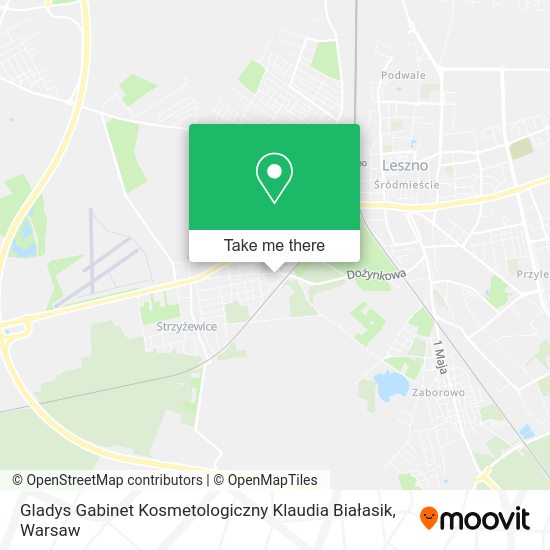 Карта Gladys Gabinet Kosmetologiczny Klaudia Białasik