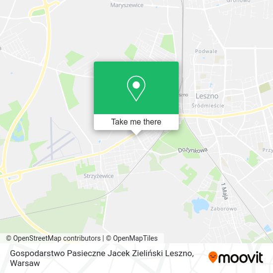 Gospodarstwo Pasieczne Jacek Zieliński Leszno map