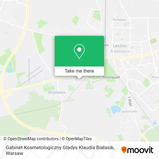 Карта Gabinet Kosmetologiczny Gladys Klaudia Białasik