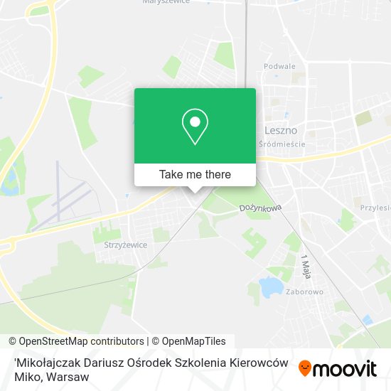 'Mikołajczak Dariusz Ośrodek Szkolenia Kierowców Miko map