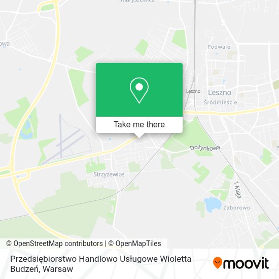 Przedsiębiorstwo Handlowo Usługowe Wioletta Budzeń map