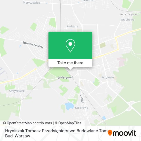 Hryniszak Tomasz Przedsiębiorstwo Budowlane Tom Bud map