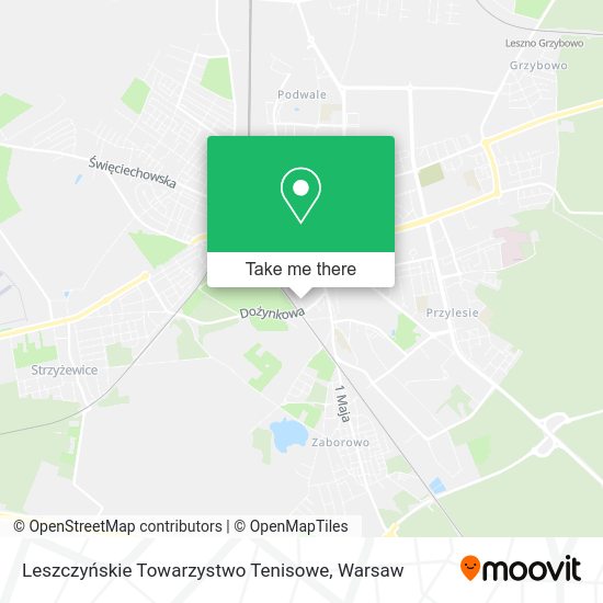 Leszczyńskie Towarzystwo Tenisowe map