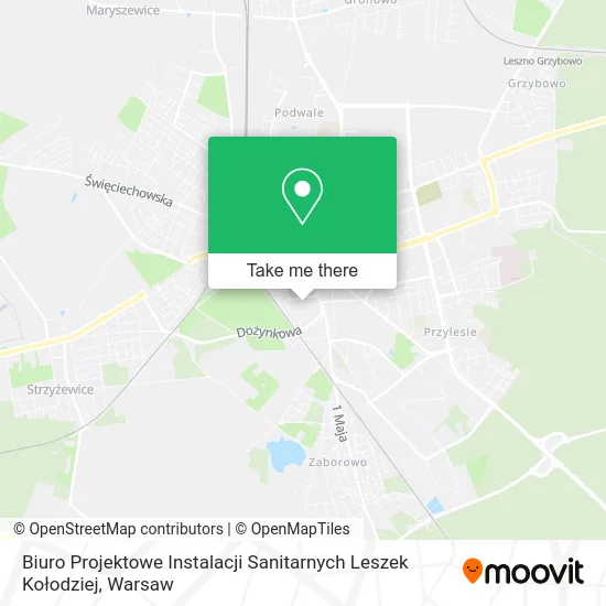 Biuro Projektowe Instalacji Sanitarnych Leszek Kołodziej map