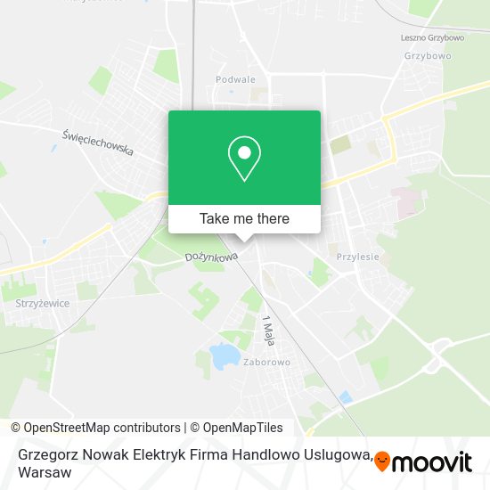 Grzegorz Nowak Elektryk Firma Handlowo Uslugowa map