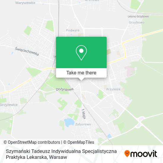 Szymański Tadeusz Indywidualna Specjalistyczna Praktyka Lekarska map