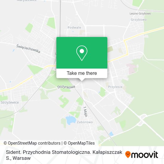 Sident. Przychodnia Stomatologiczna. Kałapiszczak S. map