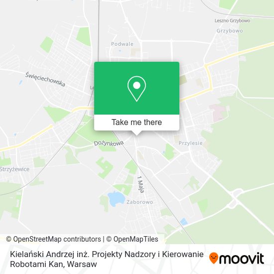 Kielański Andrzej inż. Projekty Nadzory i Kierowanie Robotami Kan map