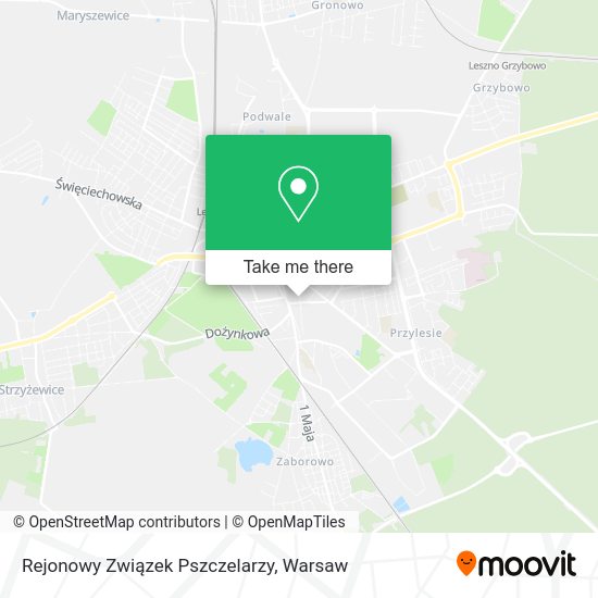 Rejonowy Związek Pszczelarzy map