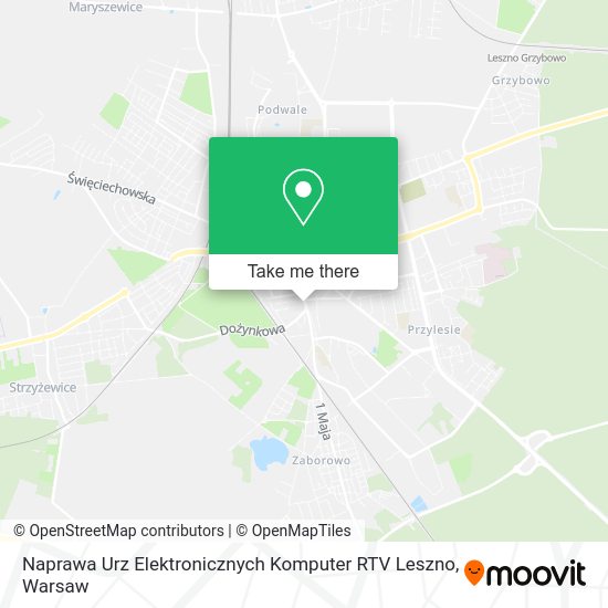 Карта Naprawa Urz Elektronicznych Komputer RTV Leszno