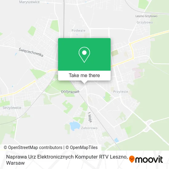 Карта Naprawa Urz Elektronicznych Komputer RTV Leszno