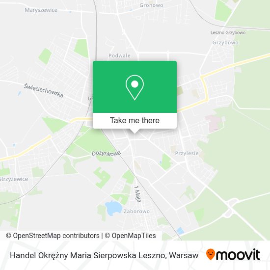 Handel Okrężny Maria Sierpowska Leszno map