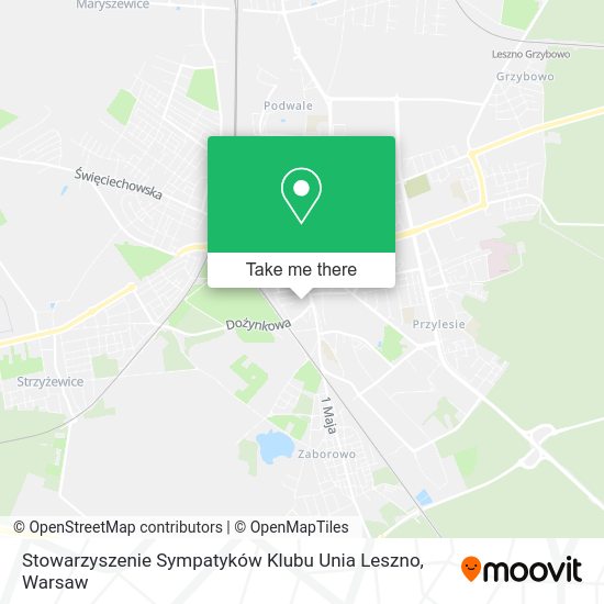 Stowarzyszenie Sympatyków Klubu Unia Leszno map