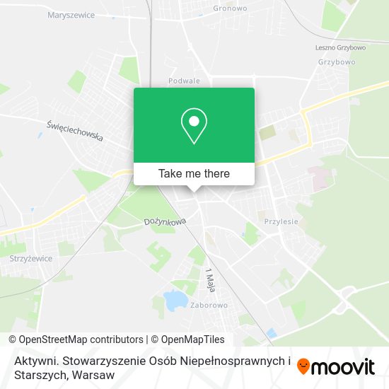 Aktywni. Stowarzyszenie Osób Niepełnosprawnych i Starszych map