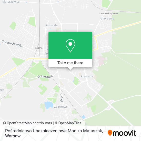 Pośrednictwo Ubezpieczeniowe Monika Matuszak map