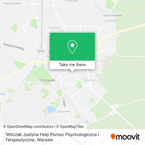 'Witczak Justyna Help Pomoc Psychologiczna i Terapeutyczna' map