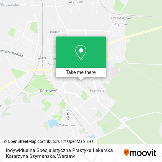 Indywidualna Specjalistyczna Praktyka Lekarska Katarzyna Szymańska map